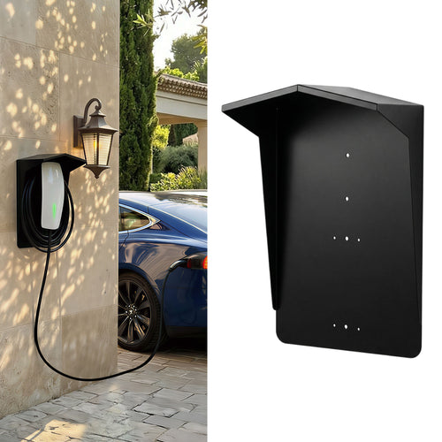 EV Charger Protective Cover - Weatherproof Electric Vehicle Charging Station Roof for Tesla & Most EV Chargers | Universal Fit with Complete Installation Kit